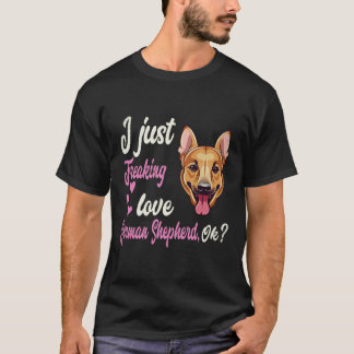 Camiseta 34 Simplemente Me Encanta Pastor Alemán OK Pastor 
