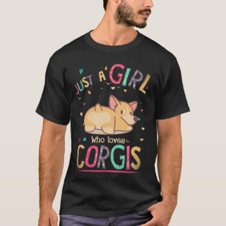Camiseta 34 Solo una chica que ama Corgi