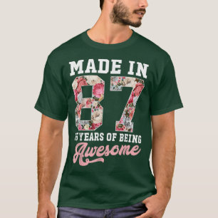 Camiseta 35º cumpleaños nacido en 1987 Chicas de regalo de