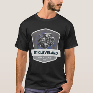 Camiseta 351 Cleveland V8 Motor De Leyenda De Coche Muscula