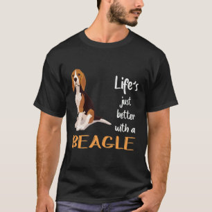 Camiseta 353 La Vida Mejor Con Un Beagle