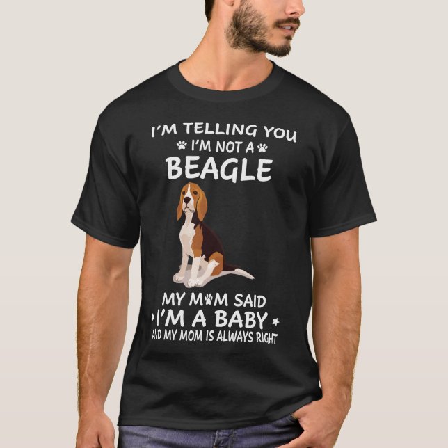 Camiseta 353 Te digo que no soy un Beagle (Anverso)