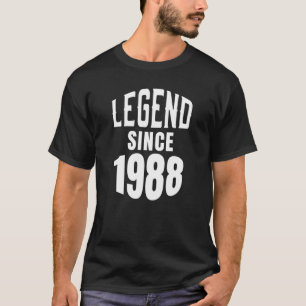 Camiseta 35.ª leyenda de cumpleaños desde 1988 para mujeres
