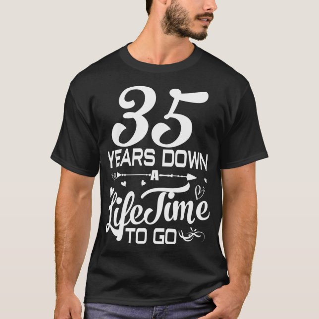 Camiseta 35.º Aniversario Boda (Anverso)
