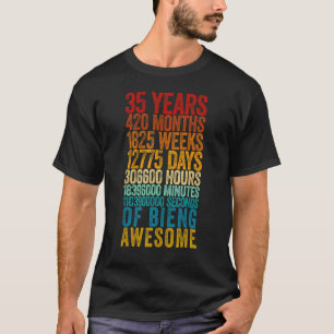 Camiseta 35.º Jugador de cumpleaños de 35 años