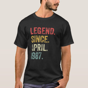 Camiseta 35.º Regalo De Cumpleaños Leyenda De 35 Años Desde