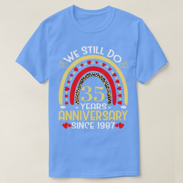 Camiseta 35° Aniversario Boda Todavía Hacemos Leopa De 35 A (Diseño del anverso)