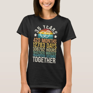 Camiseta 35° Aniversario Matrimonio retro parejas 3