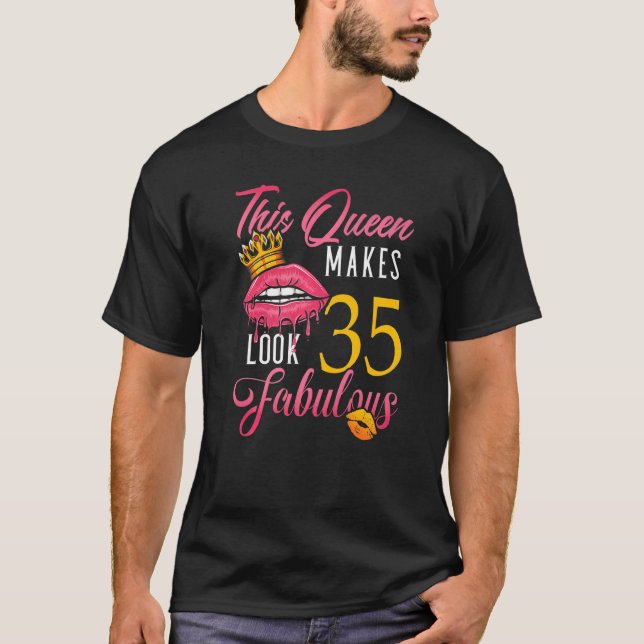 Camiseta 35 años 35 cumpleaños 10 (Anverso)