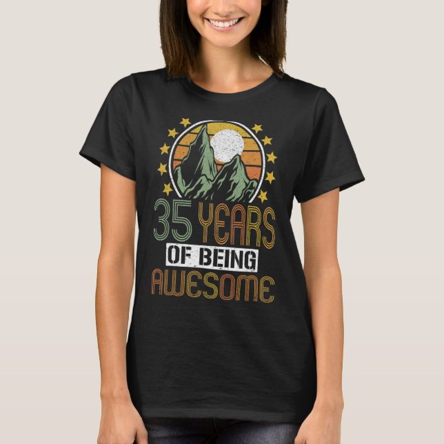 Camiseta 35 años 35 cumpleaños 15 (Anverso)