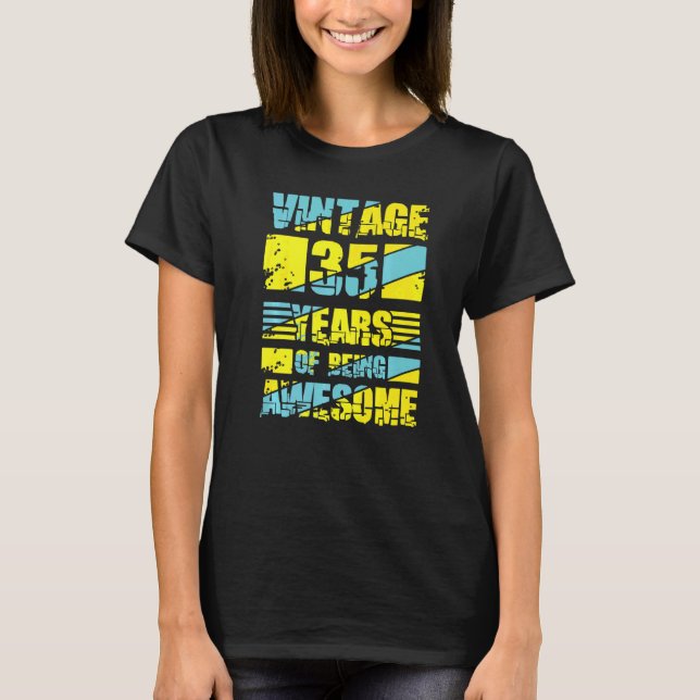 Camiseta 35 años 35 cumpleaños 17 (Anverso)
