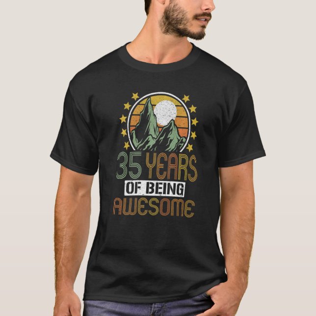 Camiseta 35 años 35 cumpleaños 18 (Anverso)