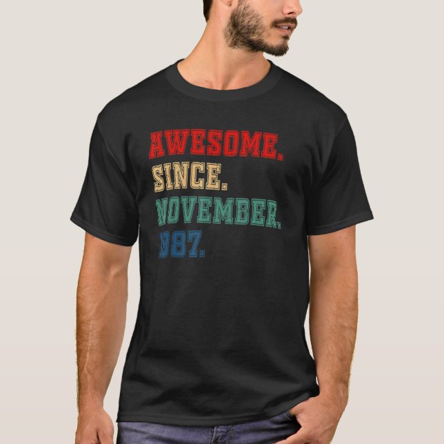 Camiseta 35 años de antigüedad divertida e increíble desde  (Anverso)