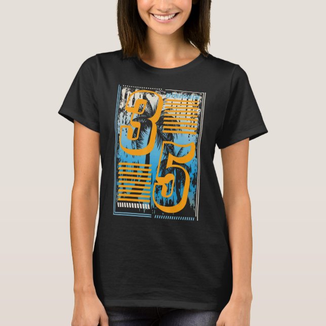 Camiseta 35 años de edad 35º cumpleaños 1 (Anverso)