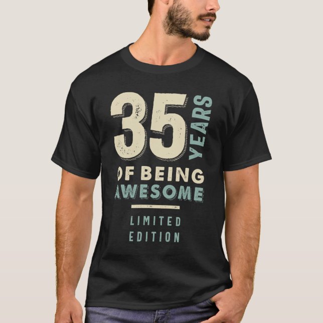 Camiseta 35 Años De Ser Increíble - 35 Años (Anverso)