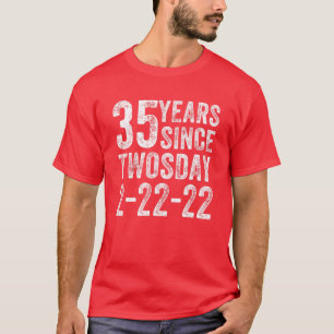 Camiseta 35 Años Dos Veces 2022 35 Años Nacido En Feb