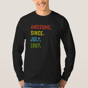 Camiseta 35 Años Increíbles desde julio de 1987