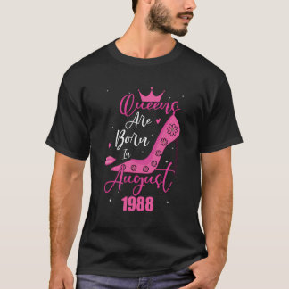 Camiseta 35 Años Nacieron En Agosto De 1988