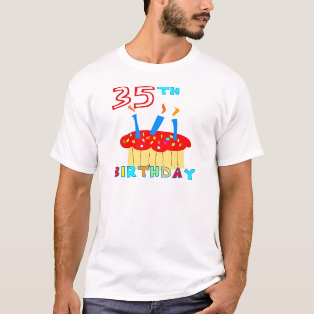 Camiseta 35 cumpleaños (Anverso)