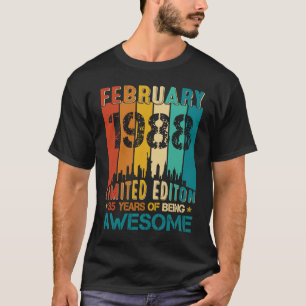 Camiseta 35 De Febrero De 1988 35 Años De Ser Awes