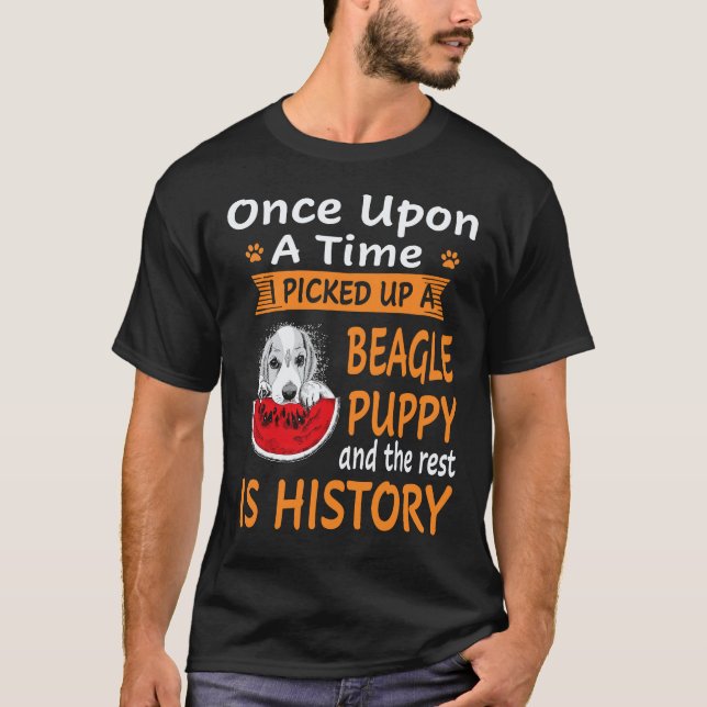 Camiseta 35 Érase una vez - Cachorro Beagle Beagle (Anverso)