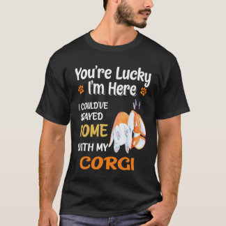 Camiseta 35 Me Podría Haber Quedado En Casa Con Corgi