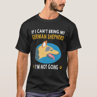 Camiseta 35 Si no puedo traer a mi pastor alemán no voy