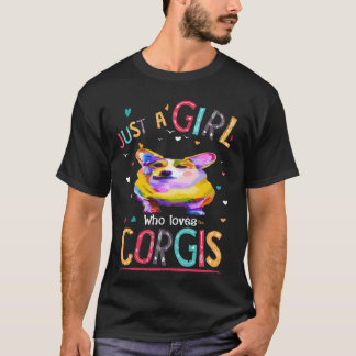 Camiseta 35 Solo una chica que ama Corgi