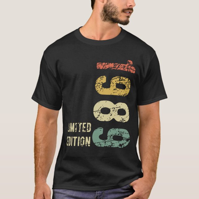 Camiseta 35th Birthday Gift 1989 Edición limitada 35 años (Anverso)
