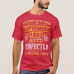 Camiseta 35th Birthday Tee Legends Born In September 1987 3
