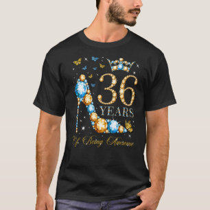 Camiseta 36º Cumpleaños 36 Años De Ser Increíble 36 Años O
