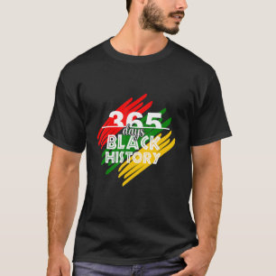 Camiseta 365 días Mes de la Historia Negra Afro Melanin Org