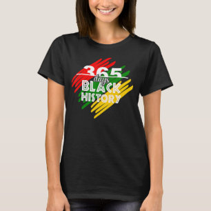 Camiseta 365 días Mes de la Historia Negra Afro Melanin Org