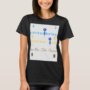 Camiseta "369: Equilibrio interno, alegría externa, eres el
