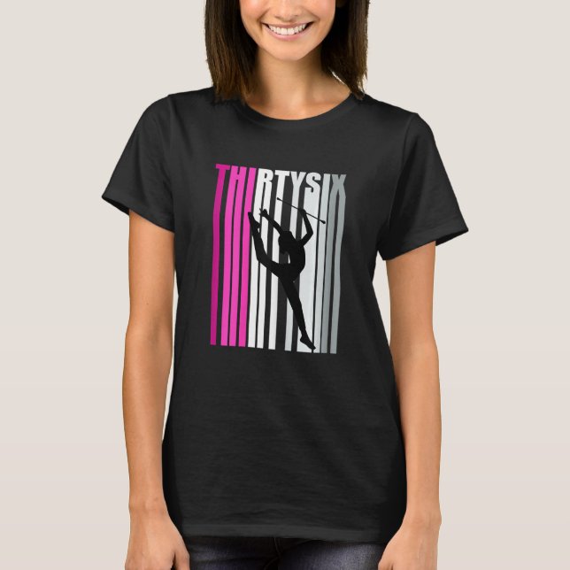 Camiseta 36.ª Gimnasia Rítmica Cumpleaños Baton Twi (Anverso)