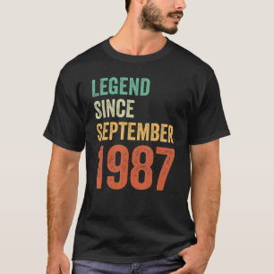 Camiseta 36.ª Leyenda Camisas De Cumpleaños Desde Septiembr