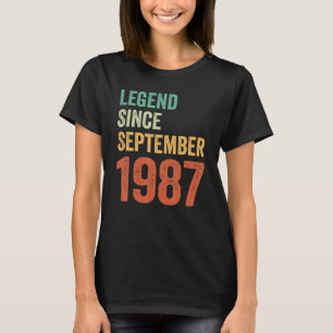 Camiseta 36.ª Leyenda Camisas De Cumpleaños Desde Septiembr