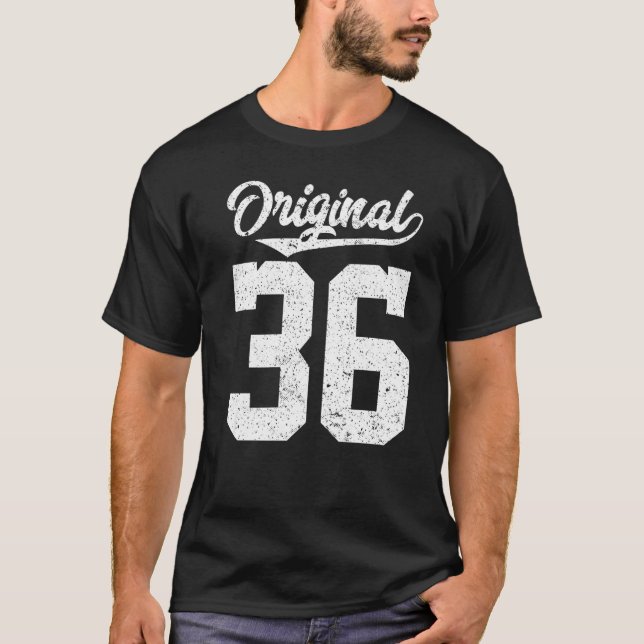 Camiseta 36.º cumpleaños y 36 originales (Anverso)