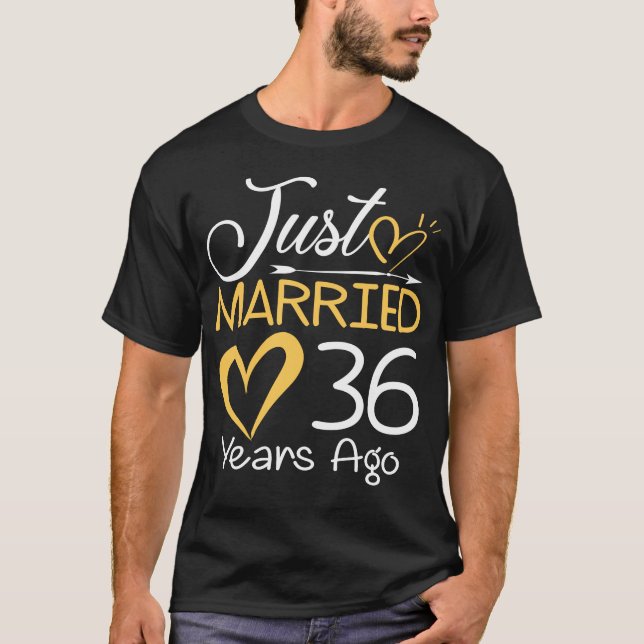 Camiseta 36° aniversario Boda recién casado 36 años (Anverso)