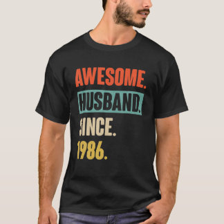 Camiseta 36 Aniversario de su Boda - Impresionante Esposo S