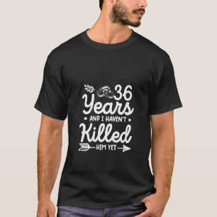 Camiseta 36 Aniversario del Boda de la mujer Tee Golpe coin