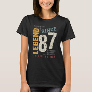 Camiseta 36 años de antigüedad Vintage 1987 36º cumpleaños 