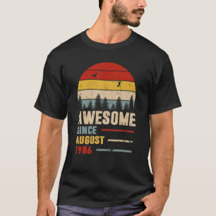 Camiseta 36 años de edad asombrosa desde el cumpleaños 1986