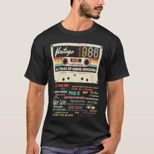 Camiseta 36 años de edad asombrosa desde marzo de 1998