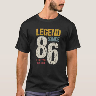 Camiseta 36 Años Vintage 1986 36ª Decoración De Cumpleaños