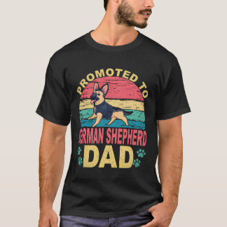 Camiseta 36 Ascendido a Papá de Pastor Alemán Pastor Alemán
