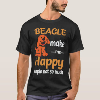 Camiseta 36 Beagle Me Hacen Feliz a las Personas No Tanto B