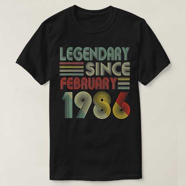 Camiseta 36 Decoraciones De Febrero De 1986 Legendarias (Diseño del anverso)