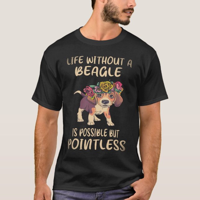 Camiseta 36 La vida sin un Beagle (Anverso)