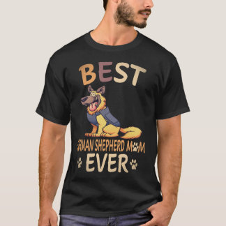 Camiseta 36 Mejor Mamá Pastor Alemán Pastor Alemán